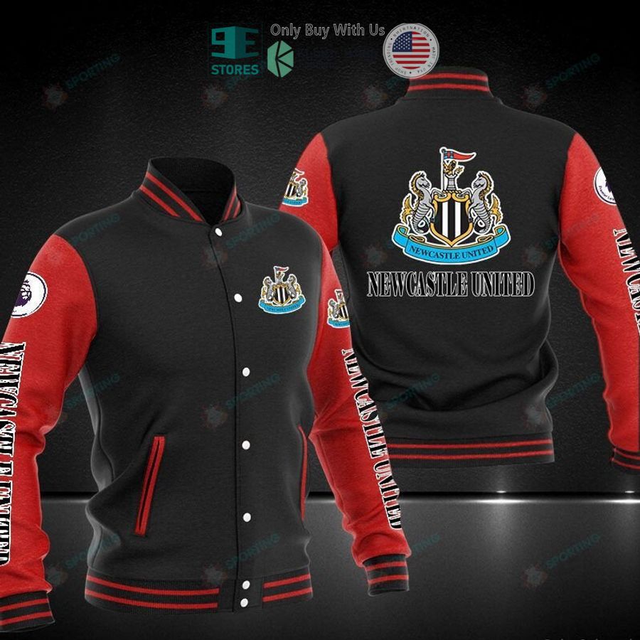 NEW Newcastle United Varsity Jacket 3 newcastle united baseball jacket 3 92562