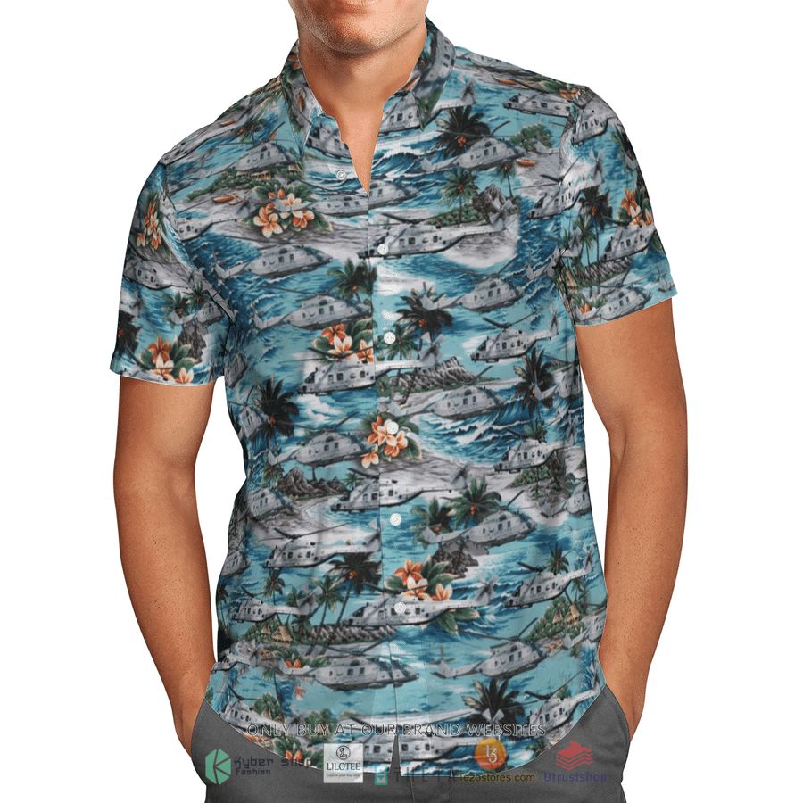 BEST NHIndustries NH90 Caiman Marine French Navy Hawaiian Shirt 3 nhindustries nh90 caiman marine french navy short sleeve hawaiian shirt 3 4712