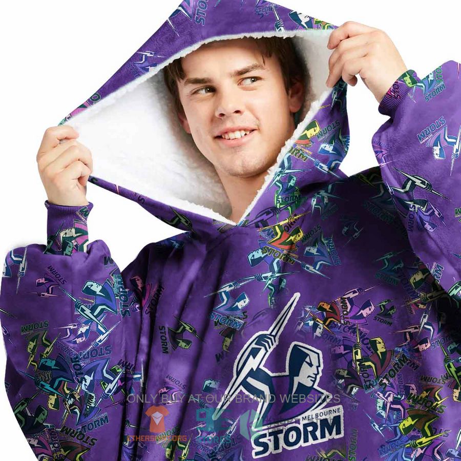nrl melbourne storm personalized fleece hoodie blanket 2 56056
