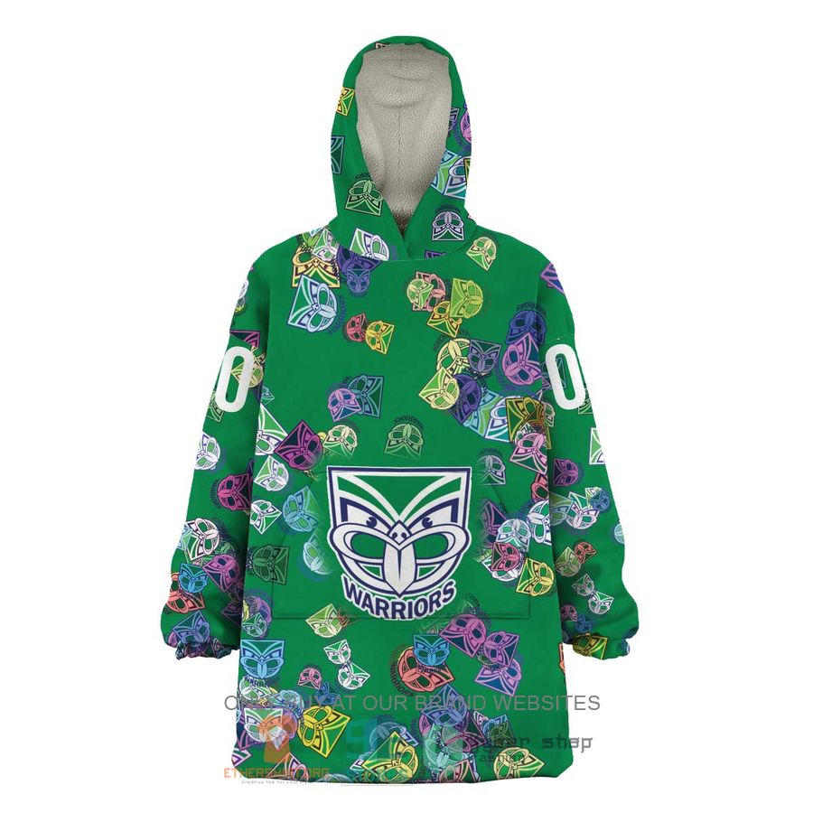 HOT NRL NZ Warriors Personalized Sherpa Hoodie Blanket 4 nrl nz warriors personalized fleece hoodie blanket 4 39801