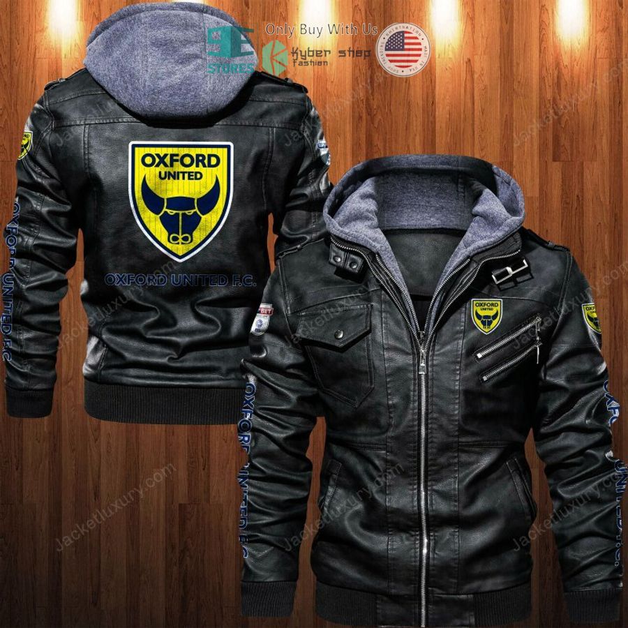 oxford united f c leather jacket 1 86507