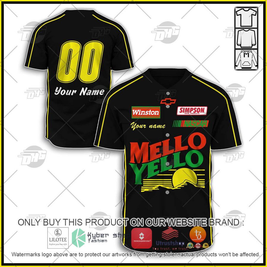 personalised 51 mello yello cole trickle days of thunder baseball jersey 1 61226