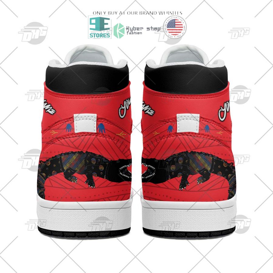 NEW Gold Coast Suns Indigenous Custom Name Air Jordan 1 Sneaker 4 personalized afl gold coast suns indigenous air jordan high top shoes 4 96489