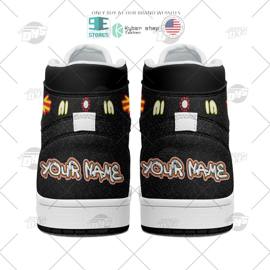 NEW Richmond Tigers Indigenous Custom Name Air Jordan 1 Sneaker 5 personalized afl richmond tigers indigenous air jordan high top shoes 5 2373