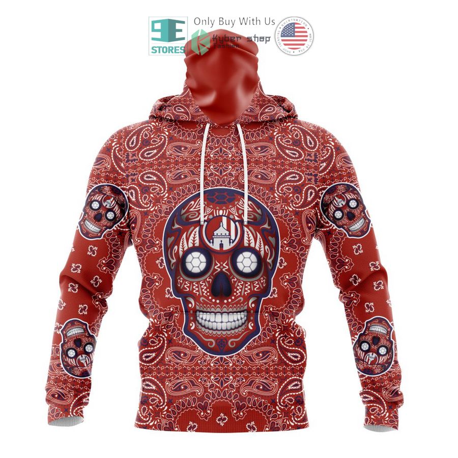 NEW Personalized Atletico San Luis Sugar Skull Dia De Muertos 3D Hoodie, Shirt 4 personalized atletico san luis sugar skull dia de muertos 3d shirt hoodie 4 83710