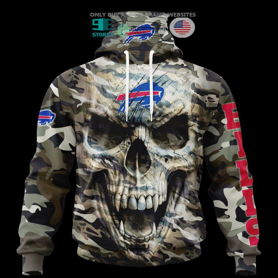 NEW Buffalo Bills Skull Camo Custom Name Hoodie, Shirt 5 personalized buffalo bills skull camo 3d shirt hoodie 5 41154