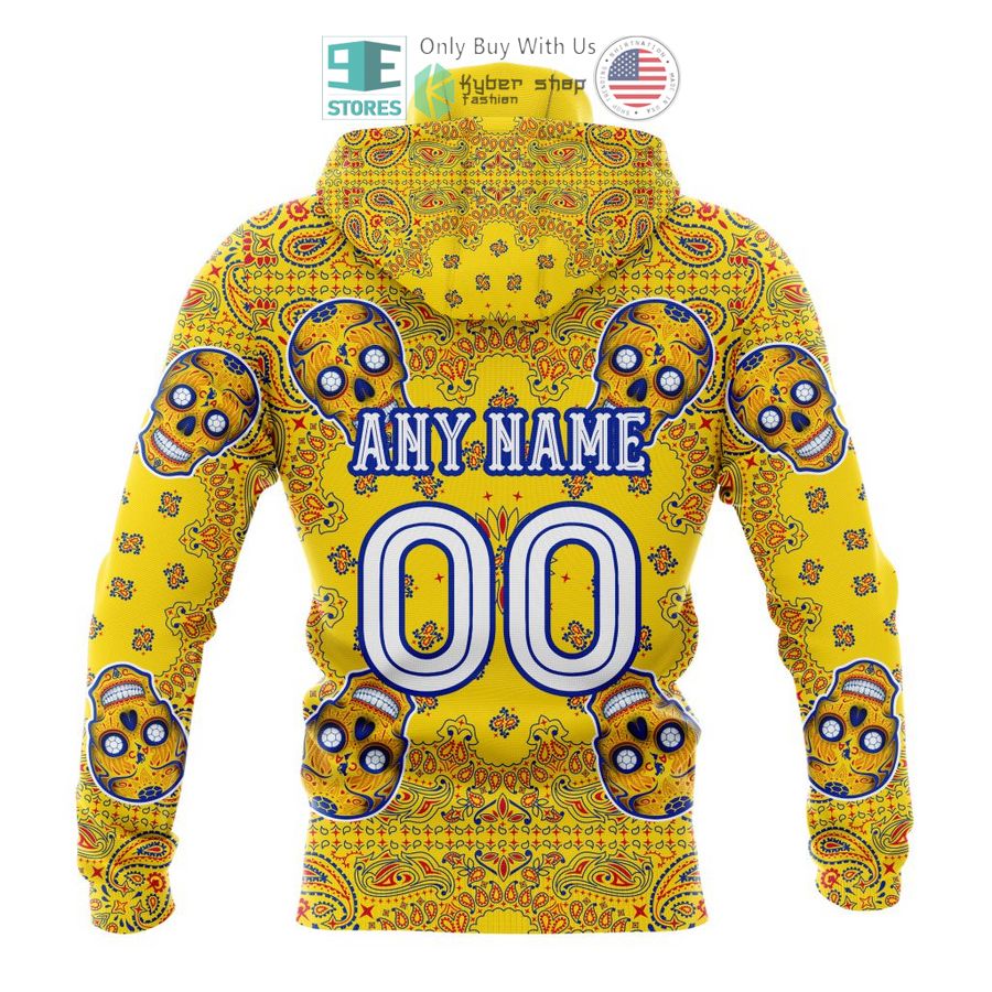 NEW Personalized Club America Sugar Skull Dia De Muertos 3D Hoodie, Shirt 5 personalized club america sugar skull dia de muertos 3d shirt hoodie 5 42347