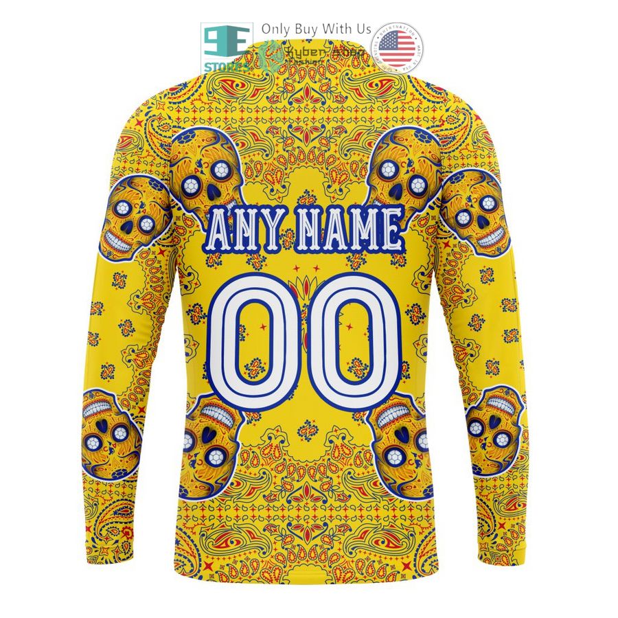 NEW Personalized Club America Sugar Skull Dia De Muertos 3D Hoodie, Shirt 7 personalized club america sugar skull dia de muertos 3d shirt hoodie 7 28815