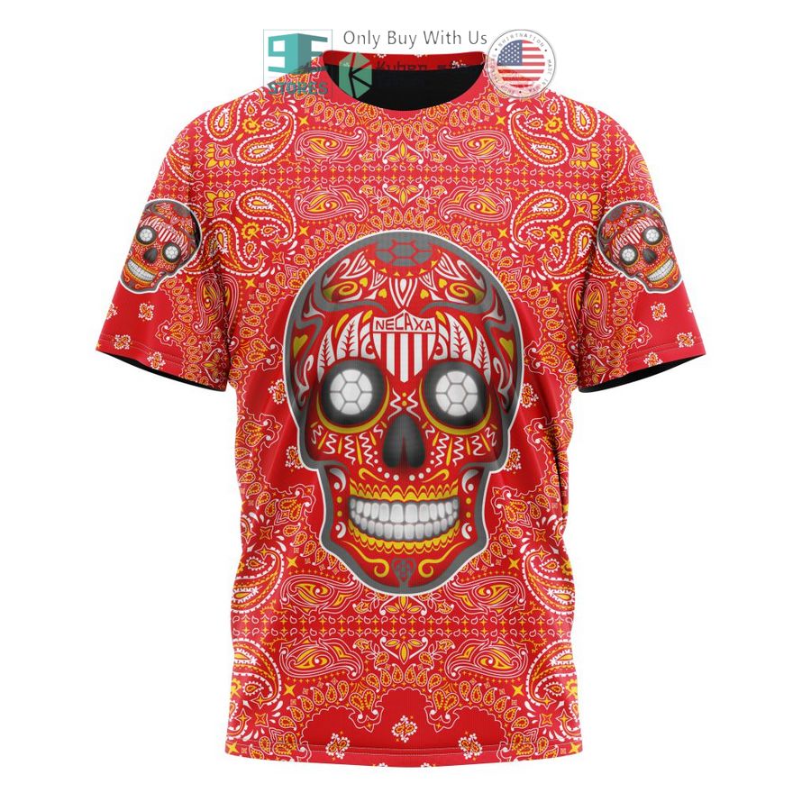 NEW Personalized Club Necaxa Sugar Skull Dia De Muertos 3D Hoodie, Shirt 8 personalized club necaxa sugar skull dia de muertos 3d shirt hoodie 8 24283