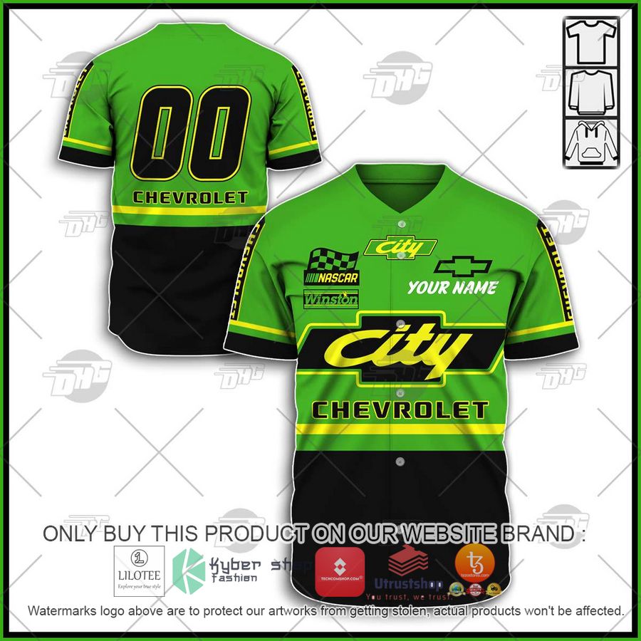 personalized days of thunder cole trickle 46 city chevrolet baseball jersey 1 60435