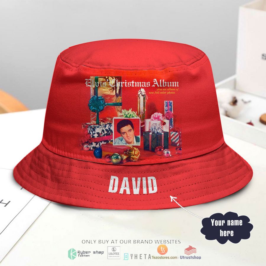 personalized elvis presley elvis christmas album bucket hat 1 54604