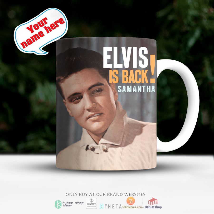 personalized elvis presley elvis is back mug 1 35759