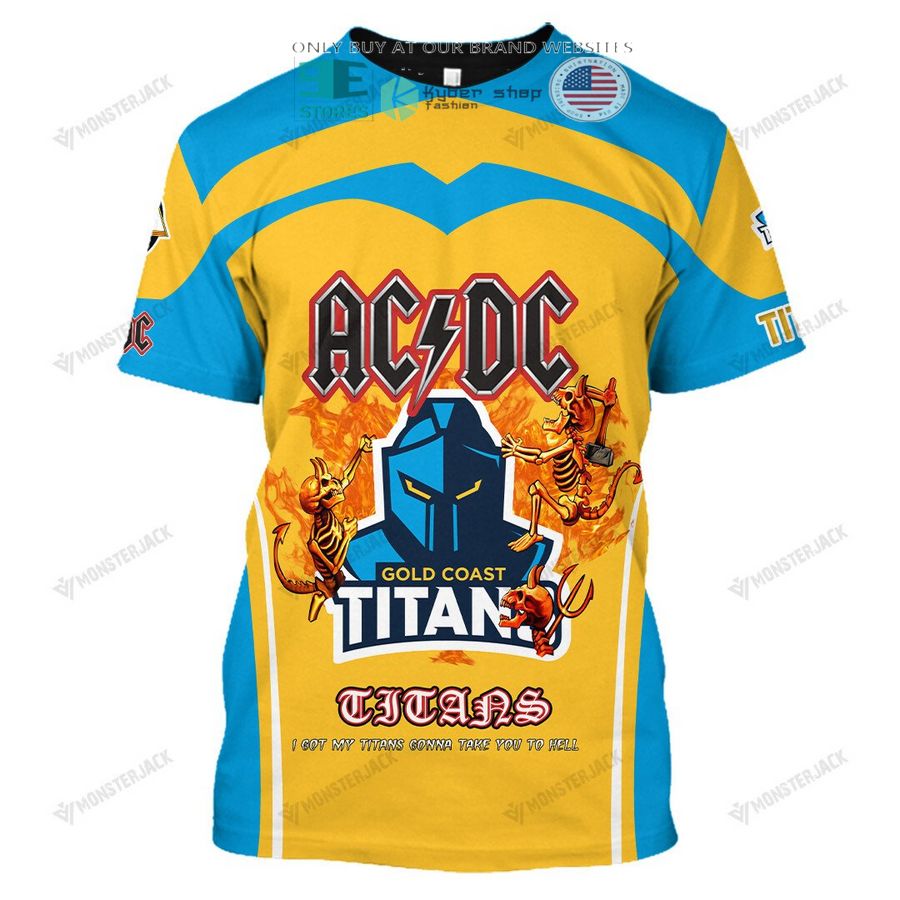 NEW Gold Coast Titans ACDC Custom Name Hoodie, Shirt 3 personalized gold coast titans ac dc 3d shirt hoodie 3 44324