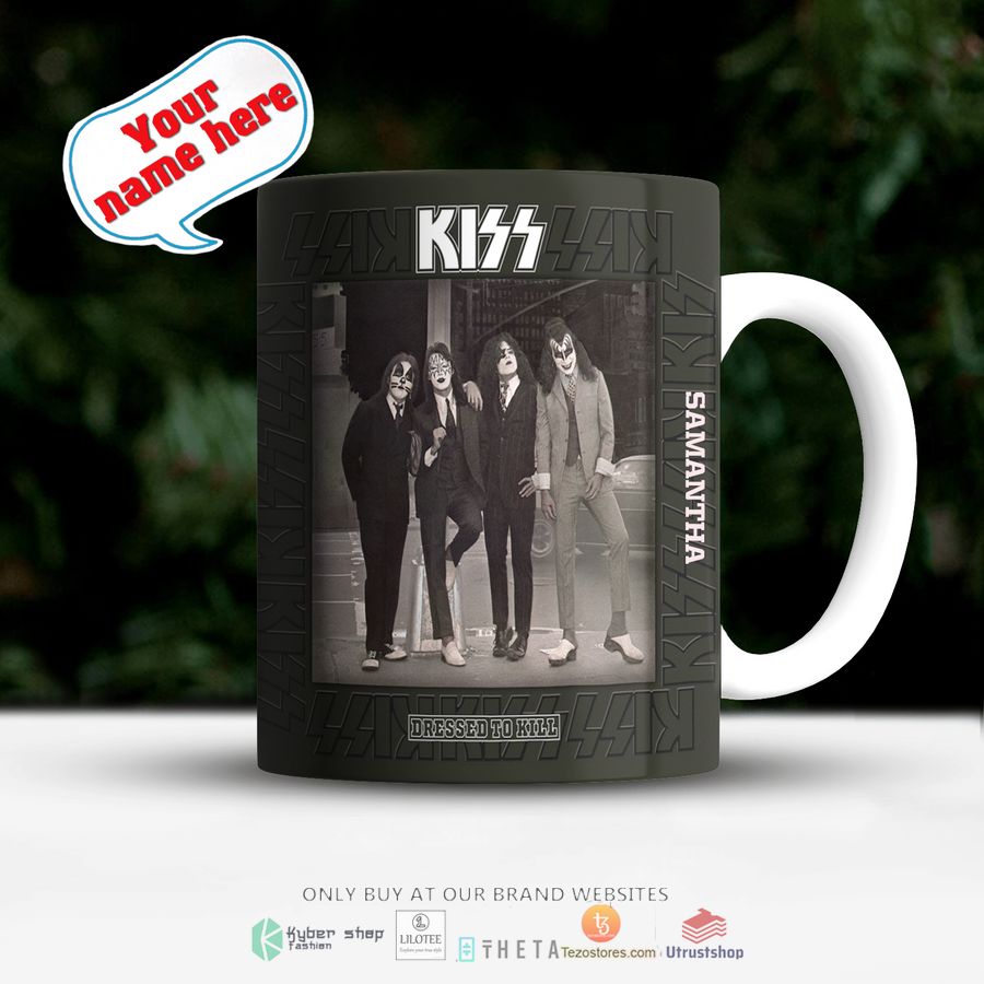 personalized kiss dressed to kill mug 1 89984