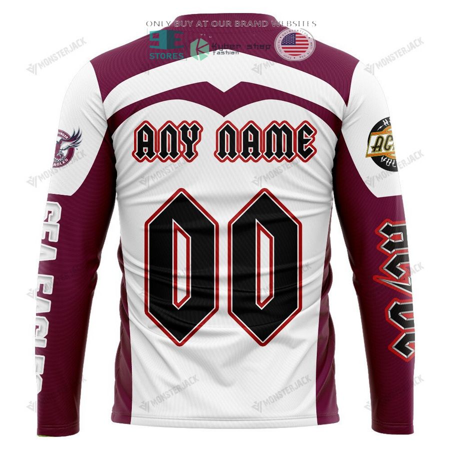 NEW Manly Warringah Sea Eagles ACDC Custom Name Hoodie, Shirt 9 personalized manly warringah sea eagles ac dc 3d shirt hoodie 9 4301
