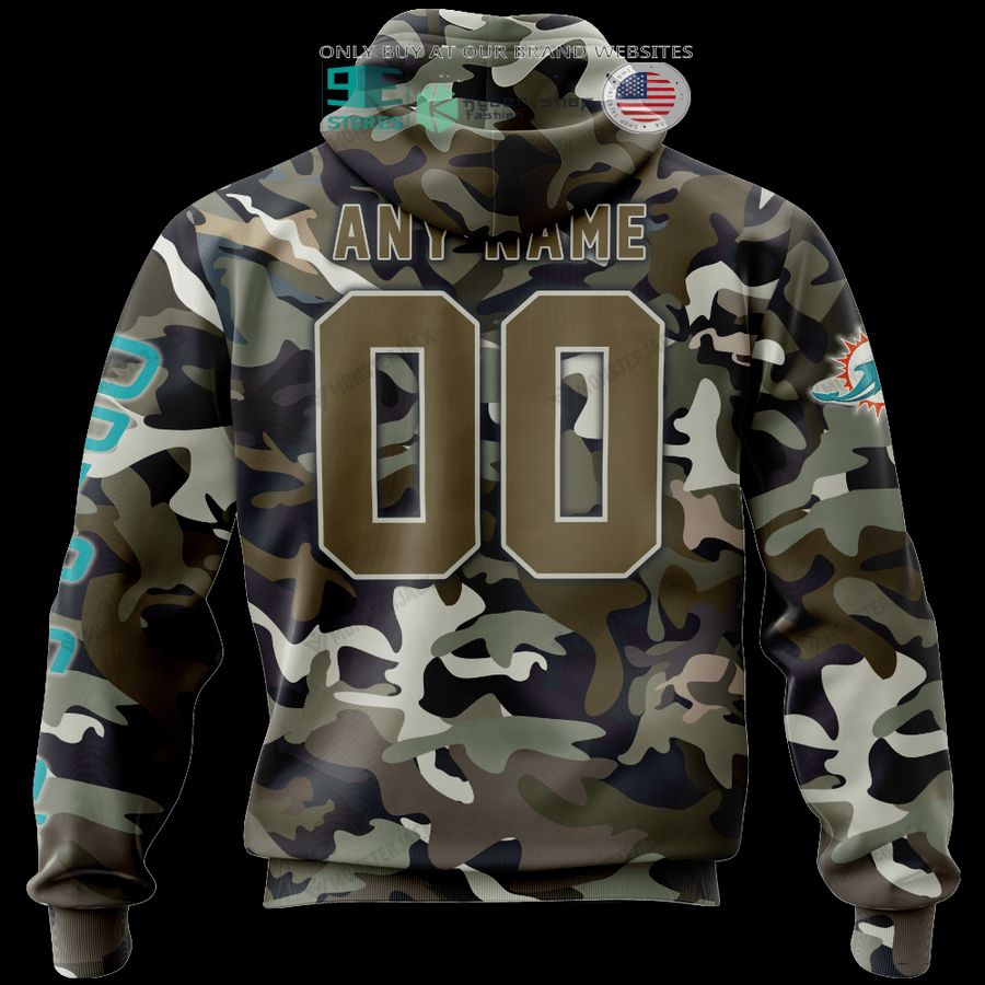 NEW Miami Dolphins Skull Camo Custom Name Hoodie, Shirt 6 personalized miami dolphins skull camo 3d shirt hoodie 6 18285