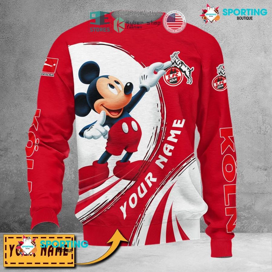 NEW Mickey mouse 1. FC Koln Custom Name Polo Shirt 5 personalized mickey mouse 1 fc koln 3d shirt hoodie 5 38115