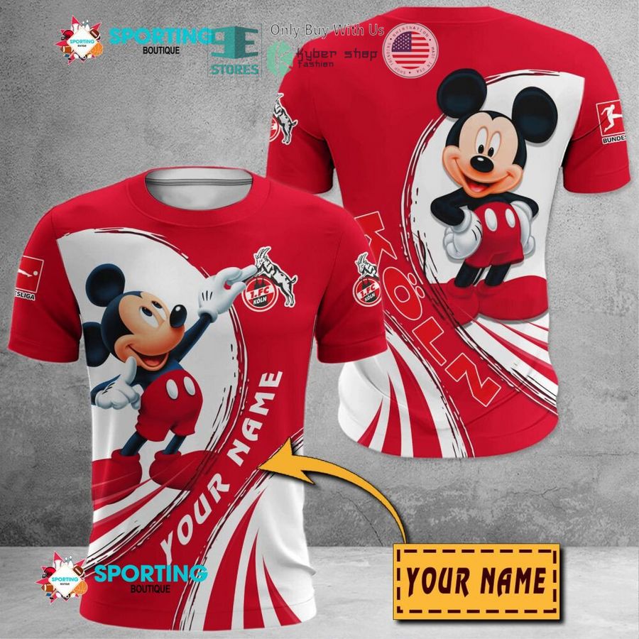 NEW Mickey mouse 1. FC Koln Custom Name Polo Shirt 8 personalized mickey mouse 1 fc koln 3d shirt hoodie 8 15706