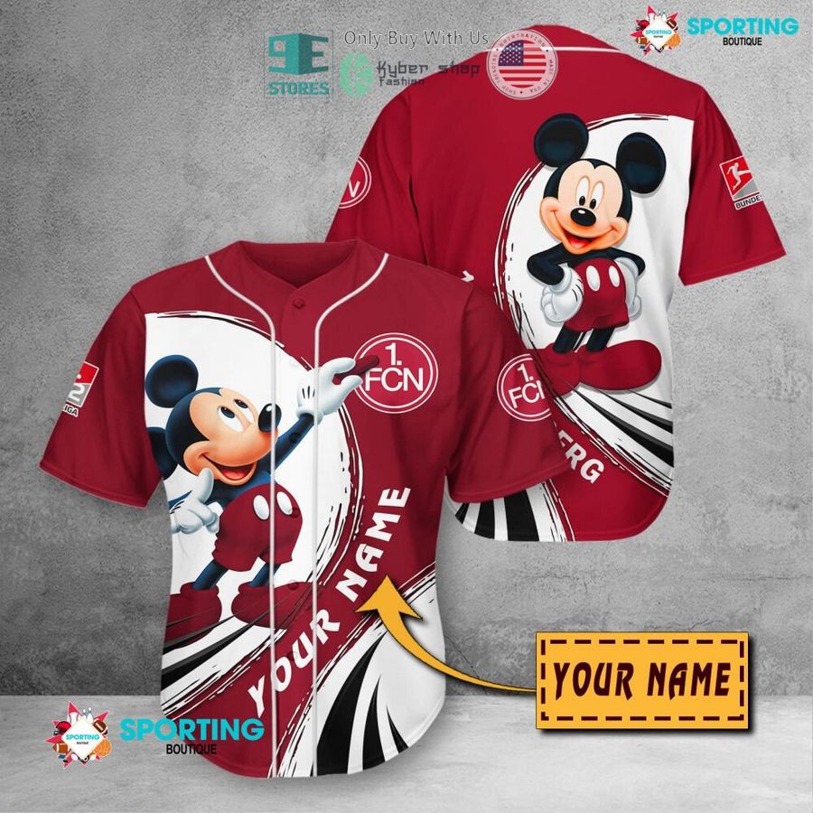 NEW Mickey mouse 1. FC Nurnberg Custom Name Polo Shirt 11 personalized mickey mouse 1 fc nurnberg 3d shirt hoodie 11 99578