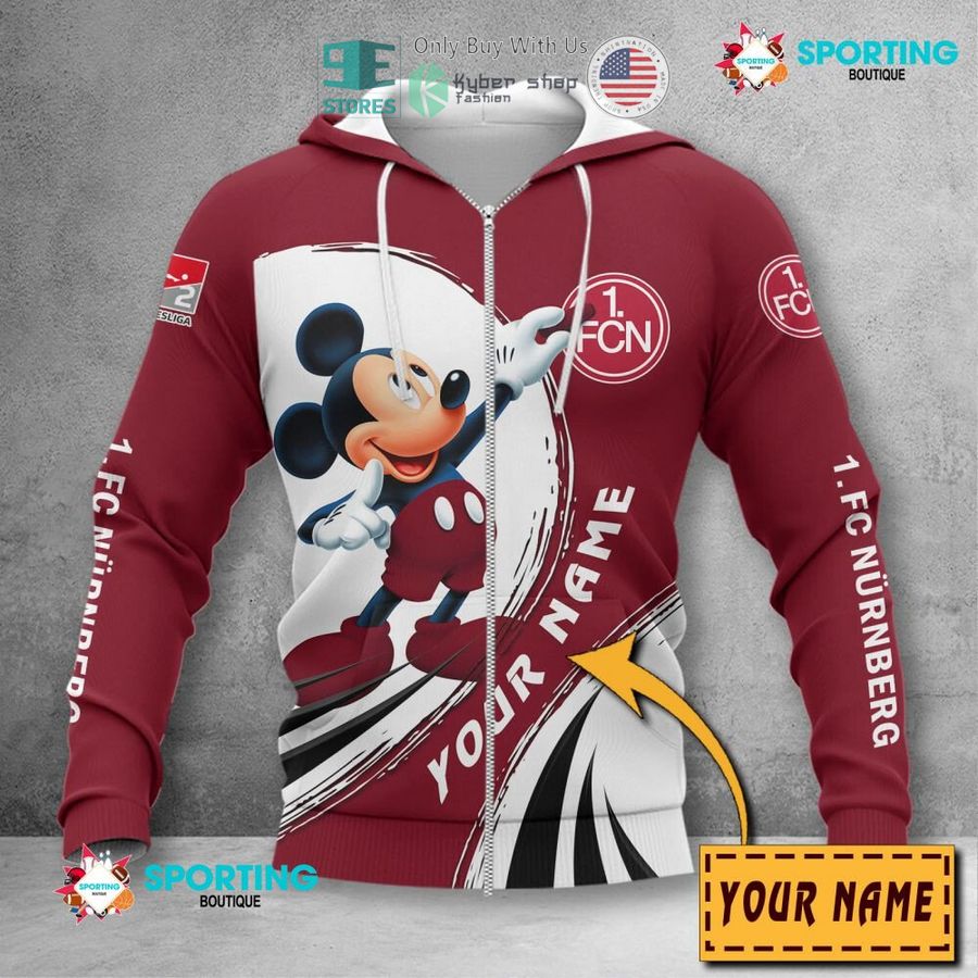 NEW Mickey mouse 1. FC Nurnberg Custom Name Polo Shirt 4 personalized mickey mouse 1 fc nurnberg 3d shirt hoodie 4 96445