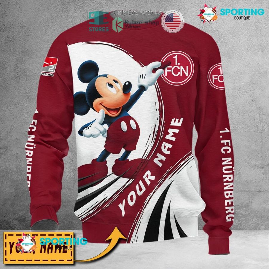 NEW Mickey mouse 1. FC Nurnberg Custom Name Polo Shirt 5 personalized mickey mouse 1 fc nurnberg 3d shirt hoodie 5 27688
