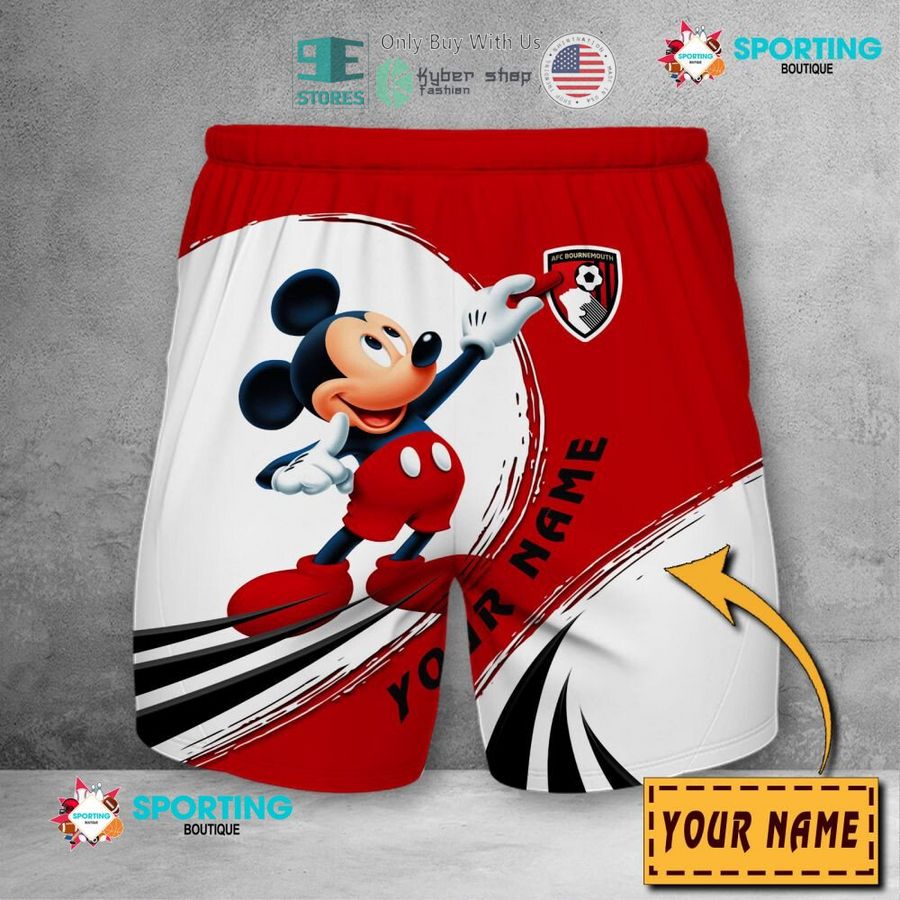 NEW Mickey mouse A.F.C. Bournemouth Custom Name Polo Shirt 10 personalized mickey mouse a f c bournemouth 3d shirt hoodie 10 49325