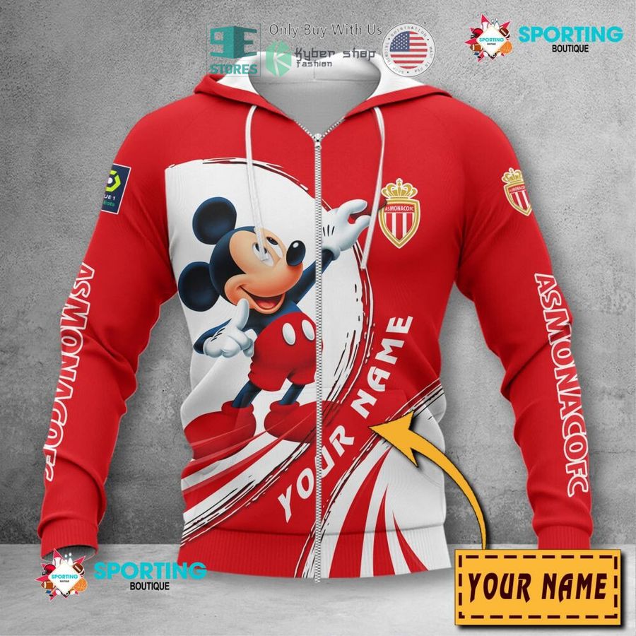 NEW Mickey mouse AS Monaco Custom Name Polo Shirt 4 personalized mickey mouse as monaco 3d shirt hoodie 4 16157