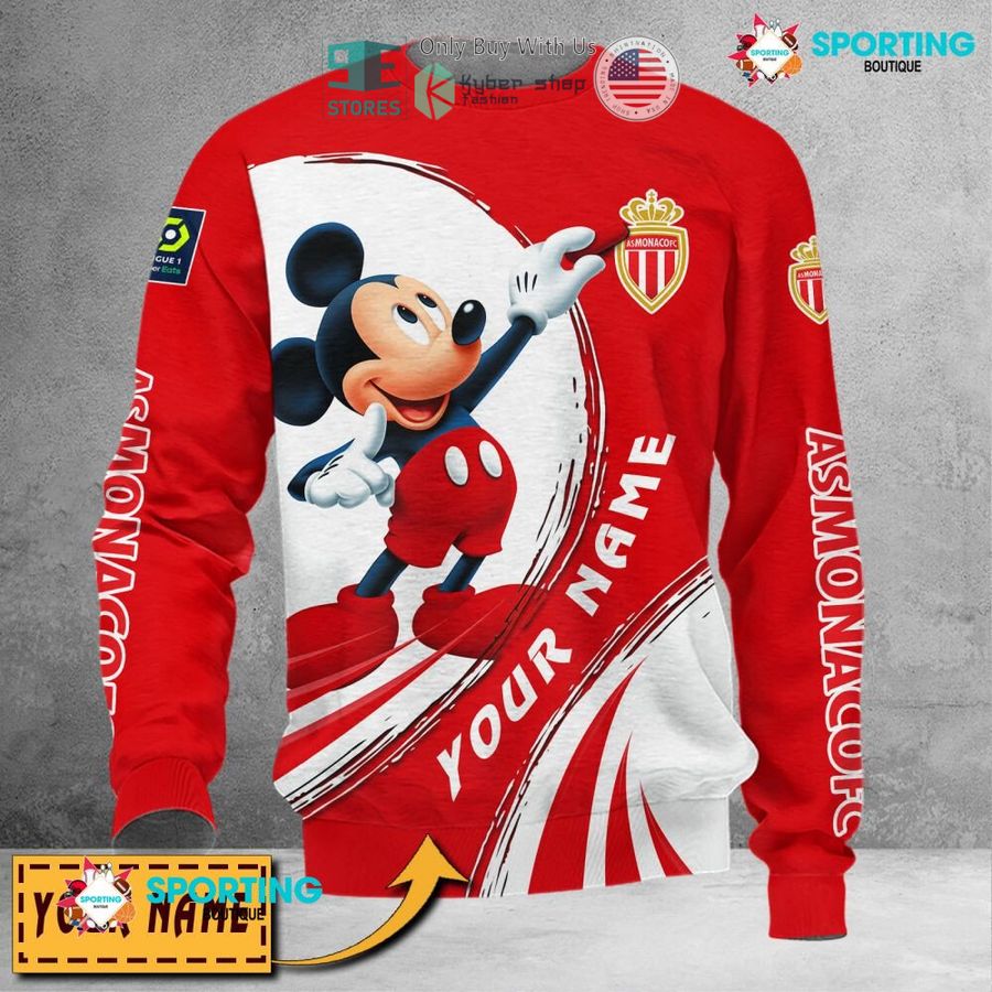 NEW Mickey mouse AS Monaco Custom Name Polo Shirt 5 personalized mickey mouse as monaco 3d shirt hoodie 5 33022