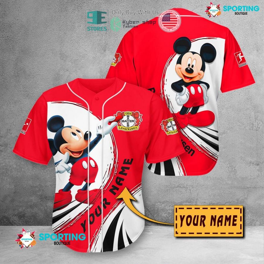 NEW Mickey mouse Bayer 04 Leverkusen Custom Name Polo Shirt 11 personalized mickey mouse bayer 04 leverkusen 3d shirt hoodie 11 42477