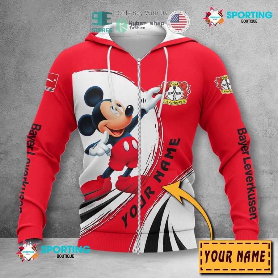 NEW Mickey mouse Bayer 04 Leverkusen Custom Name Polo Shirt 4 personalized mickey mouse bayer 04 leverkusen 3d shirt hoodie 4 44219