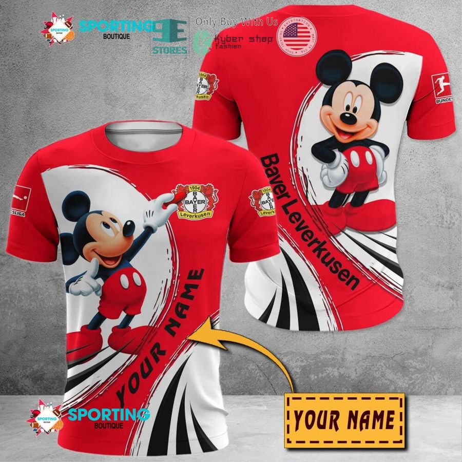 NEW Mickey mouse Bayer 04 Leverkusen Custom Name Polo Shirt 8 personalized mickey mouse bayer 04 leverkusen 3d shirt hoodie 8 74268