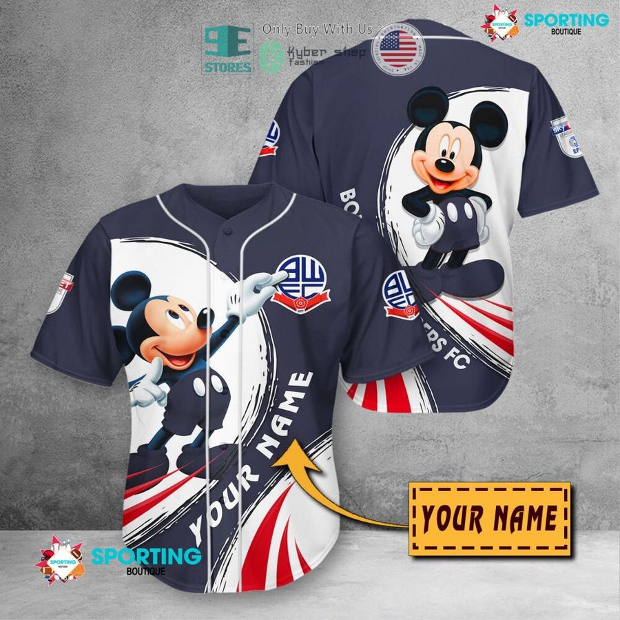 NEW Mickey mouse Bolton Wanderers Custom Name Polo Shirt 11 personalized mickey mouse bolton wanderers 3d shirt hoodie 11 80881