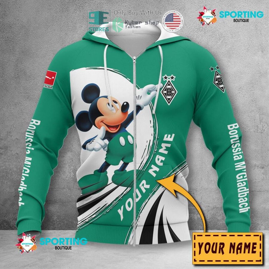 NEW Mickey mouse Borussia Monchengladbach Custom Name Polo Shirt 4 personalized mickey mouse borussia monchengladbach 3d shirt hoodie 4 25437