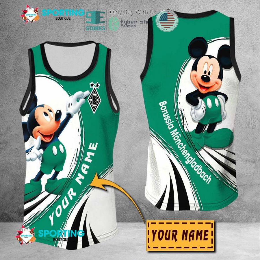 NEW Mickey mouse Borussia Monchengladbach Custom Name Polo Shirt 9 personalized mickey mouse borussia monchengladbach 3d shirt hoodie 9 29739