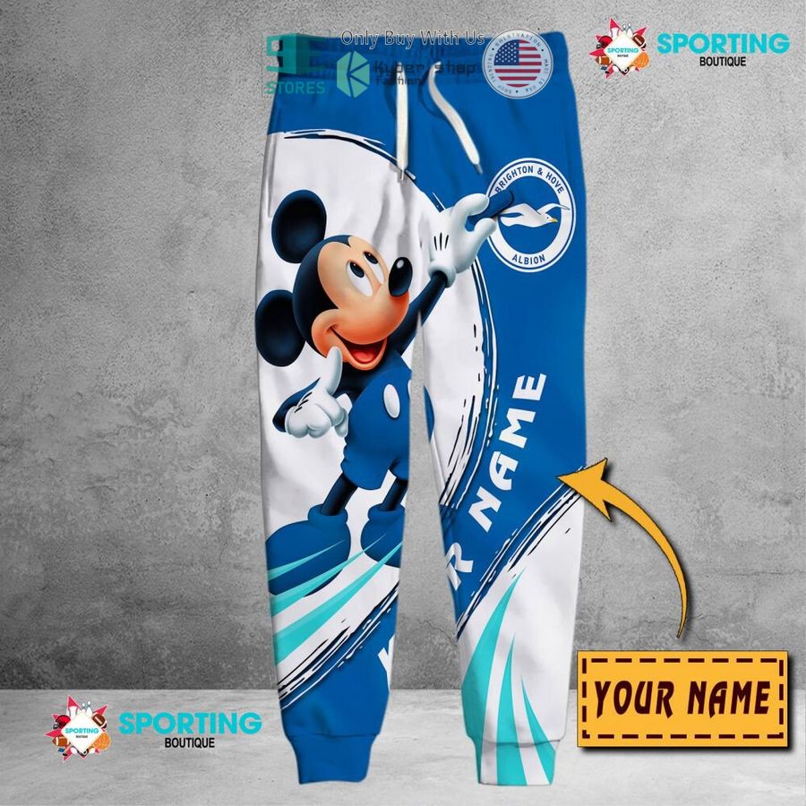 NEW Mickey mouse Brighton & Hove Albion F.C Custom Name Polo Shirt 6 personalized mickey mouse brighton hove albion f c 3d shirt hoodie 6 64858