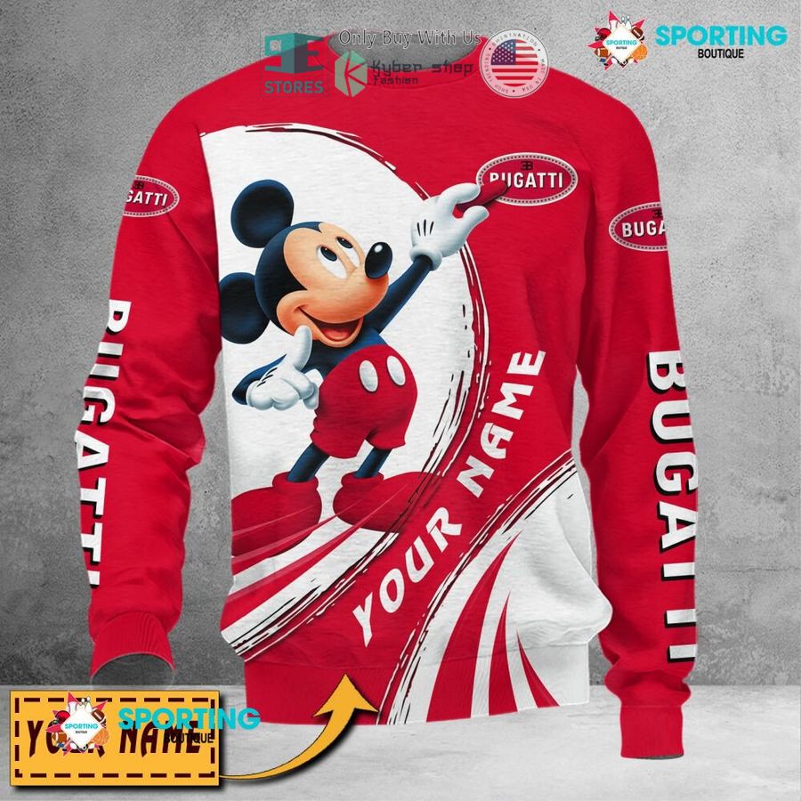 NEW Mickey mouse Bugatti Custom Name Polo Shirt 5 personalized mickey mouse bugatti 3d shirt hoodie 5 49782