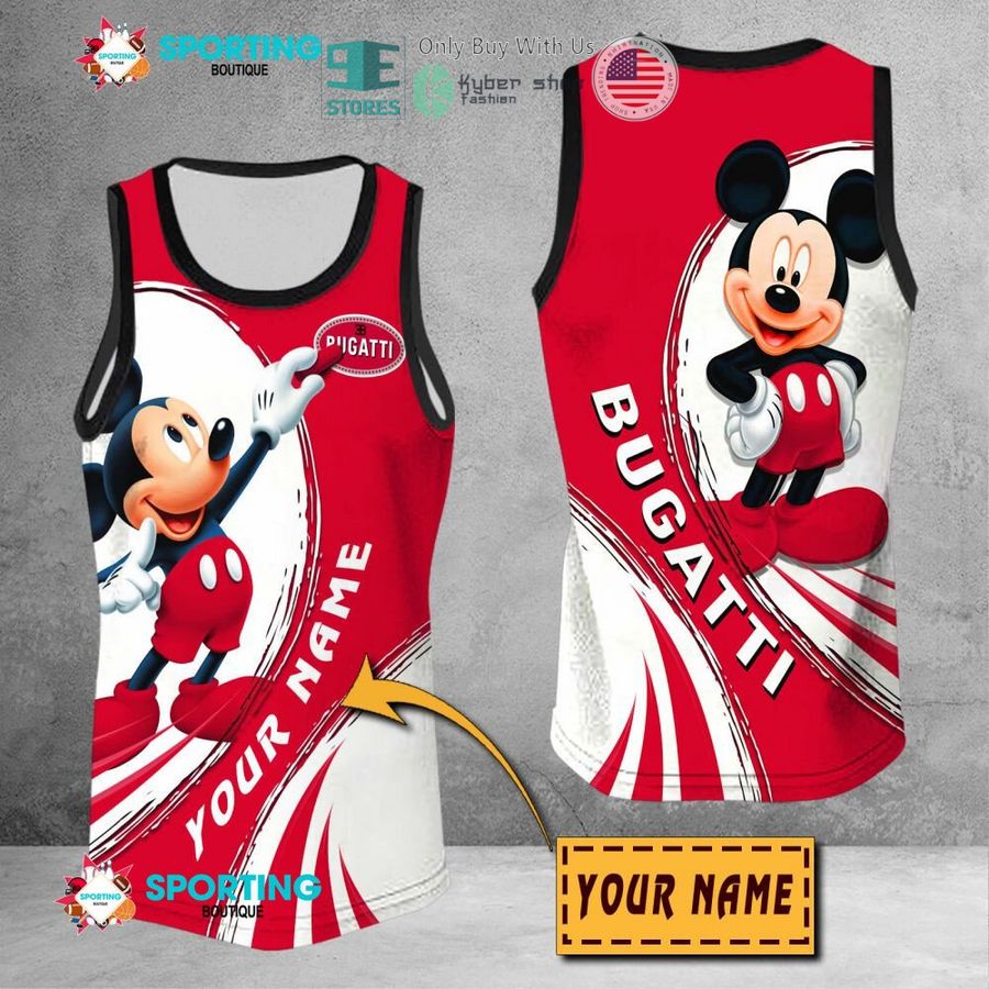 NEW Mickey mouse Bugatti Custom Name Polo Shirt 9 personalized mickey mouse bugatti 3d shirt hoodie 9 42947