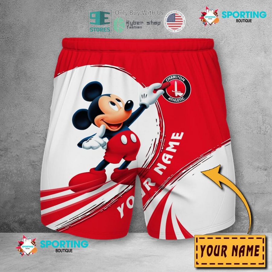 NEW Mickey mouse Charlton Athletic F.C Custom Name Polo Shirt 10 personalized mickey mouse charlton athletic f c 3d shirt hoodie 10 84704