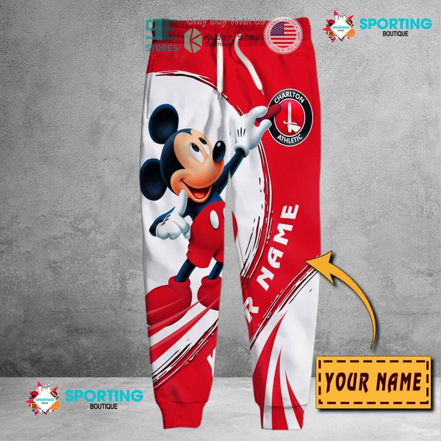 NEW Mickey mouse Charlton Athletic F.C Custom Name Polo Shirt 6 personalized mickey mouse charlton athletic f c 3d shirt hoodie 6 64831