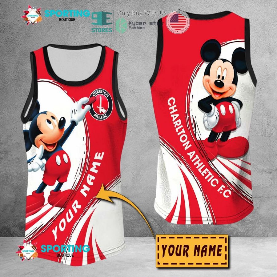 NEW Mickey mouse Charlton Athletic F.C Custom Name Polo Shirt 9 personalized mickey mouse charlton athletic f c 3d shirt hoodie 9 58947