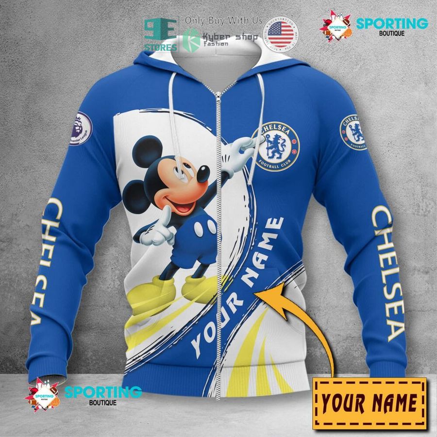 NEW Mickey mouse Chelsea F.C. Custom Name Polo Shirt 4 personalized mickey mouse chelsea f c 3d shirt hoodie 4 21344