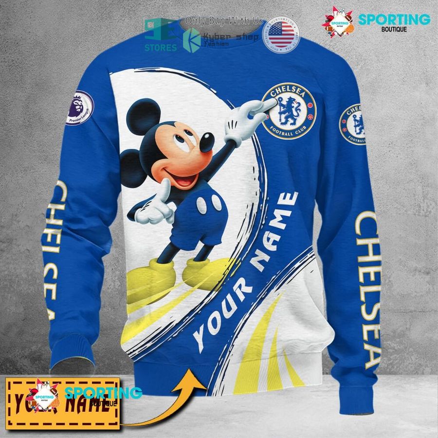 NEW Mickey mouse Chelsea F.C. Custom Name Polo Shirt 5 personalized mickey mouse chelsea f c 3d shirt hoodie 5 8602