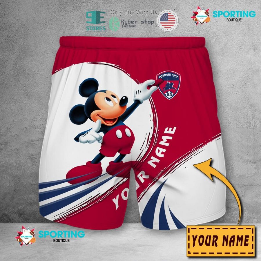 NEW Mickey mouse Clermont Foot Auvergne 63 Custom Name Polo Shirt 10 personalized mickey mouse clermont foot auvergne 63 3d shirt hoodie 10 16788