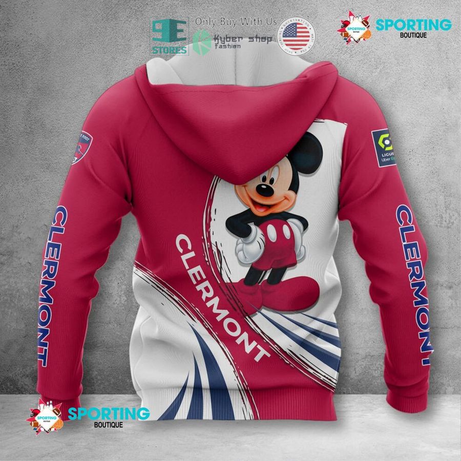 NEW Mickey mouse Clermont Foot Auvergne 63 Custom Name Polo Shirt 3 personalized mickey mouse clermont foot auvergne 63 3d shirt hoodie 3 17004