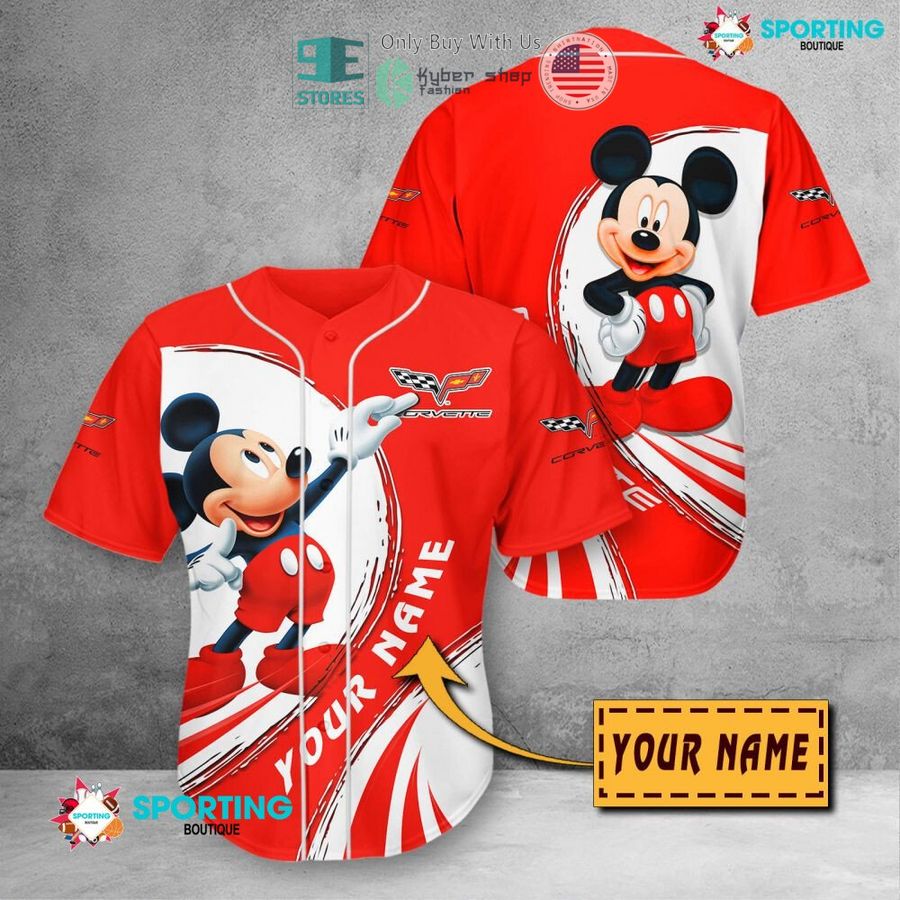 NEW Mickey mouse Corvette Custom Name Polo Shirt 11 personalized mickey mouse corvette 3d shirt hoodie 11 55873