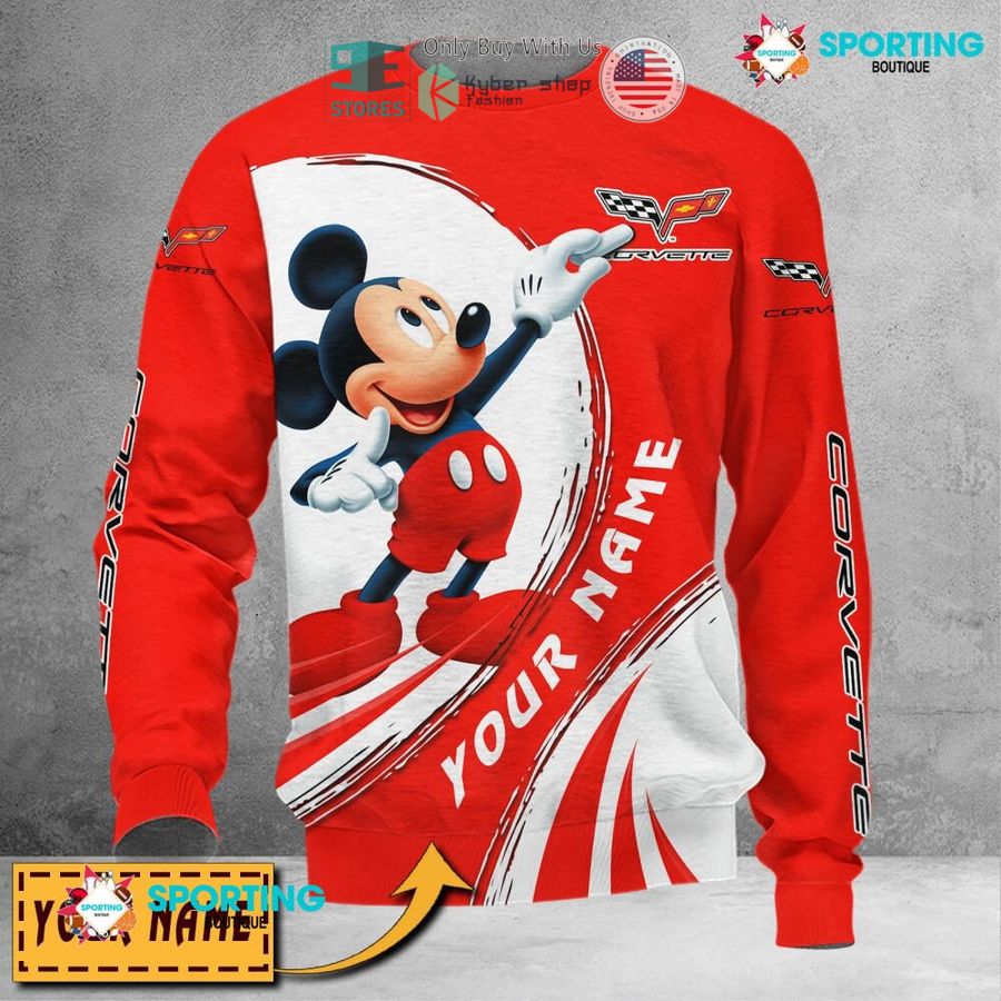 NEW Mickey mouse Corvette Custom Name Polo Shirt 5 personalized mickey mouse corvette 3d shirt hoodie 5 12869