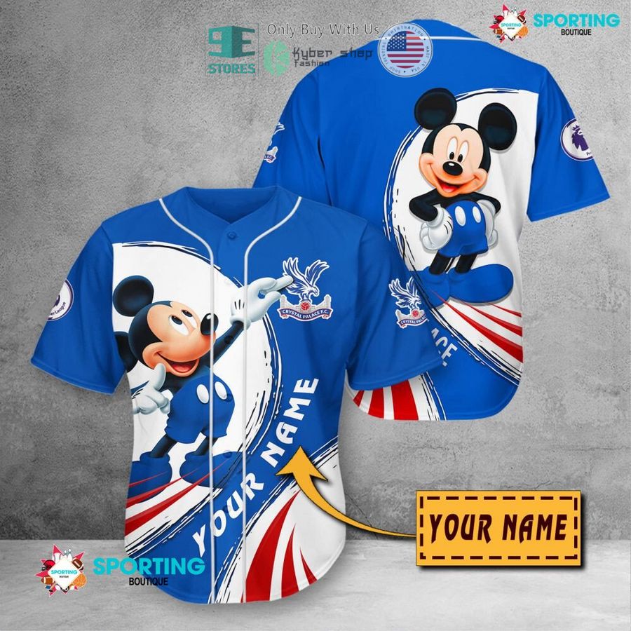 NEW Mickey mouse Crystal Palace F.C Custom Name Polo Shirt 11 personalized mickey mouse crystal palace f c 3d shirt hoodie 11 14744