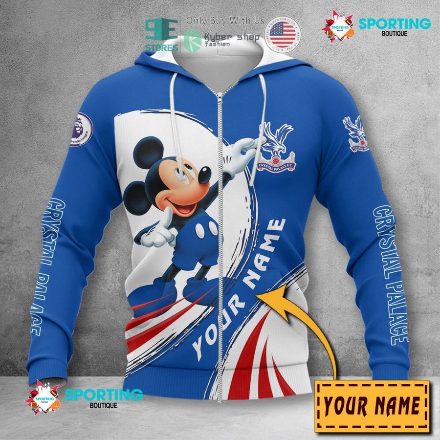 NEW Mickey mouse Crystal Palace F.C Custom Name Polo Shirt 4 personalized mickey mouse crystal palace f c 3d shirt hoodie 4 42207