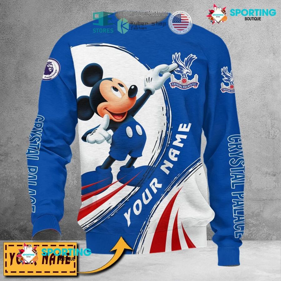 NEW Mickey mouse Crystal Palace F.C Custom Name Polo Shirt 5 personalized mickey mouse crystal palace f c 3d shirt hoodie 5 71147