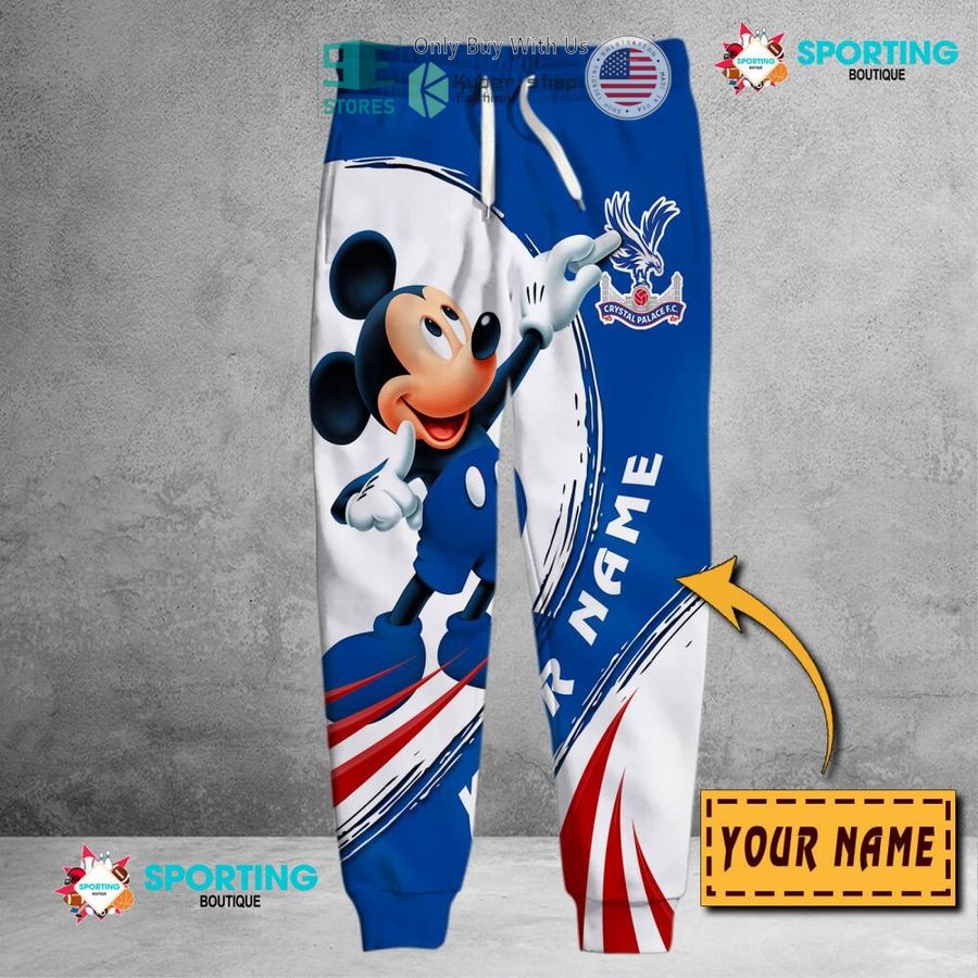 NEW Mickey mouse Crystal Palace F.C Custom Name Polo Shirt 6 personalized mickey mouse crystal palace f c 3d shirt hoodie 6 51774